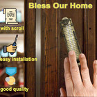 2 Pack Mezuzah With Scroll For Door - Jewish Mezuzah For Door Metal Cases With E