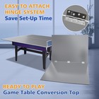 6ft Mid-size Table Tennis Conversion Top foldable portable  Ping Pong Table Top