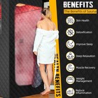 1000w Portable Red Light Sauna Box With 2 6l Steamer For Home W big Sauna Chair