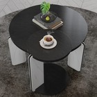 32 68 In And 16 93 In Round Coffee Table End Table Sofa Table Side Table Set 