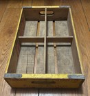 1965 Yellow Wood Coca Cola Crate - Vintage Collectible 