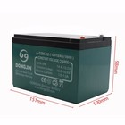4pc 12v 12ah Battery 6-dzm-12 6-dzf-12 For Atv Go Kart Scooter Mobility Bike