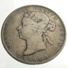 1900 Obv 4 Canada 50 Cents Half Dollar Circulated Victoria Fifty Cents Coin R630