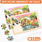 4 Pack 24 Piece Montessori Puzzle For Kids Educational Family Game