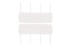 Everyday Kids 3-piece Padded Baby Crib Rail Cover Set- White