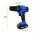 21v Lithium-ion Battery Variable Speed Cordless Electric Drill Power Tools
