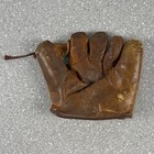 Vintage Antique 1920s 1930s Leather Baseball Glove Mitt Model 1614 Webbed Right