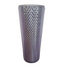 Starbucks 2019 Platinum Studded Bling Tumbler No Lid Winter Holiday Venti 24oz 