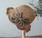 Elegant French Style Sun Straw Hat With Ruffle Bowknot Foldable And Breathable