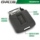 Fit Chevy Gmc Black Leather Center Console 15-19 Armrest Lid W  Wireless Charger