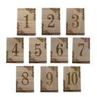 1-10 Wooden Table Numbers Rustic Wood Wedding Table Numbers For Table Decoration