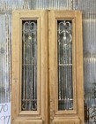 Antique French Double Doors  40x97  Iron Wood European Old World Door  D170