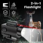 2000lm Led Flashlight Light   Red Laser Dot Sight Combo Usb Charging For G17 G19