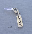 Blessed Tag Cell Phone Charm Anti Dust Proof  Plug Ear Cap Jack C96
