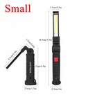2 Pack Magnetic Base Led Cob Work Light Rechargeable Mechanic Torch Flashlight