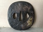 Japan Tsuba Sword Guard  Gold  Copper  Shakudo