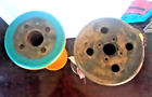 Industrial Wooden Spools  Vintage Large Two 13   11 5 Long  Tall
