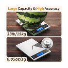 Rechargeable Food Scale  33lb Kitchen Scale With 1g Precision      Fast Usa Ship
