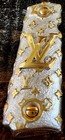 Cachas 1911 Full Size 24k Gold Plated Custom Mexican Handmade Engraved Gun Grips