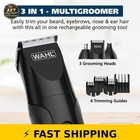 Wahl All In One Rechargeable Beard   Mustache Trimmer - Black