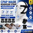 4 Pack Replacement Headgear Strap For Cpap Mask Soft Secure Comfort Fit