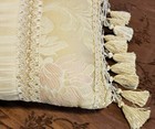 Croscill  Boudoir Rectangular Decorative Pillow Cream  Ivory   Light Pink 10x25 