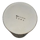 Mid Century 5  Chinese Enamel Bitong Brush Pot Famille Rose Green