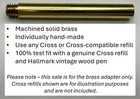 Hallmark Wood Pen Adapter For A Standard Cross Ink Pen Refill