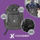Hoosier Ogio Excelsior Backpack - Gray With Dual Main Compartments   Keychain