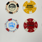 Harley-davidson Dealer Poker Chip Lot Of 10 Mixed Dealerships No Duplicates