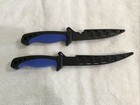 Mustad 6    4    Fillet Fixed Blade Knife   Sheath  Two Knives