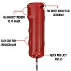 Police Magnum Pepper Spray 3  Red Fliptops  50 Oz Keychain Self Defense Security