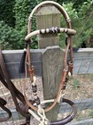 Bitless Hackamore Rawhide Bosal And Mecate Rein Complete Set New Horse Tack