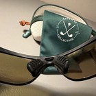 Orion Edge Uv450 Tr90 Wrap Golf Sunglasses Black Frame Yellow Lens Case