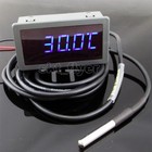 Blue Led Digital Thermometer Car Water Temp Meter Gauges F c 2m Ds18b20 Sensor 