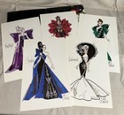 Barbie Original Designs Bob Mackie Portfolio Jewel Essence Collection Prints