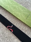 Gucci Tie Mens 100  Silk Cobra King Embroidery Full Packaging Black