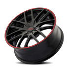 Touren For Tr60 17x7 5 Gloss Black With Red Ring Wheel Part 3260-7703br