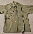 Vintage 40s Ww2 Us Army Hbt Field Jacket Mens 40r 13 Star Military Herringbone