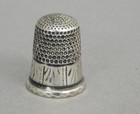 Antique James Fenton Sterling Silver English Sewing Thimble C 1900 3 7g