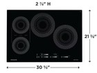 Frigidaire Gallery 30-in 4 Burners Black Induction Cooktop With Bridge Element