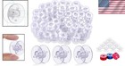 50  Plastic Bobbins For Sewing Machines - Class 15  Clear   Durable