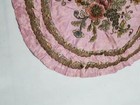Antique 19thc French Gold Thread Floral Chenille Embroidered Tapestry 44x49cm