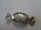 Sterling Silver Pill Box Toffee Style Engraved On Both Side Solid 925 Silver