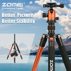 Q555 Aluminium Tripod Professional ball Head Travel For Canon Nikon Camera Zomei