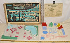Marx Outdoor Swimming Pool And Patio Play Set 1960s Boxed 