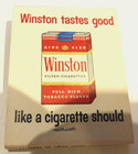 Vintage Winston Filter Cigarettes Matchbook Full Unstruck Matches Ad Souvenir