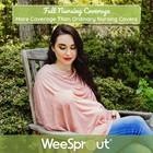 Soft   Breathable Nursing Cover Poncho - Breastfeeding Apron With Neck Wire
