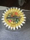 Vintage Handmade Genuine Seashell Brooch Pin Shells Ooak Multicolor Pastel