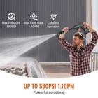 Cordless Electric High Pressure Washer Gun 580psi 1 1gpm Portable Power Cleaner